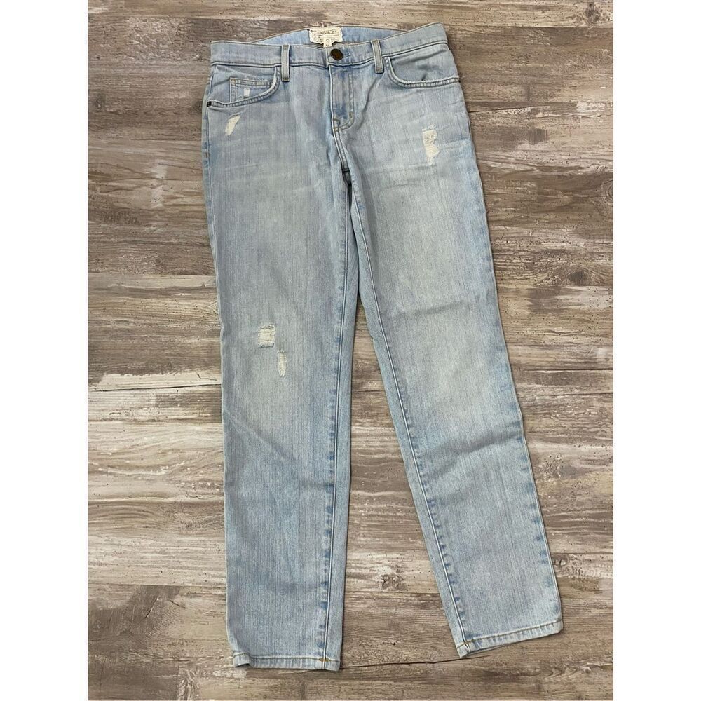 Current/Elliott Skinny Jeans Ankle Crop Distressed Women’s Sz 24-0